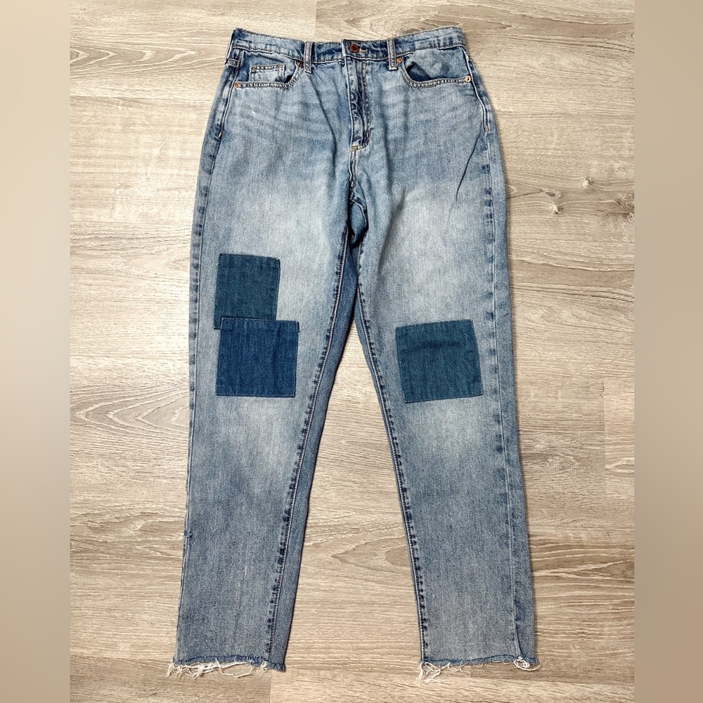 •UNIVERSAL THREAD• BOYFRIEND PATCHWORK JEANS